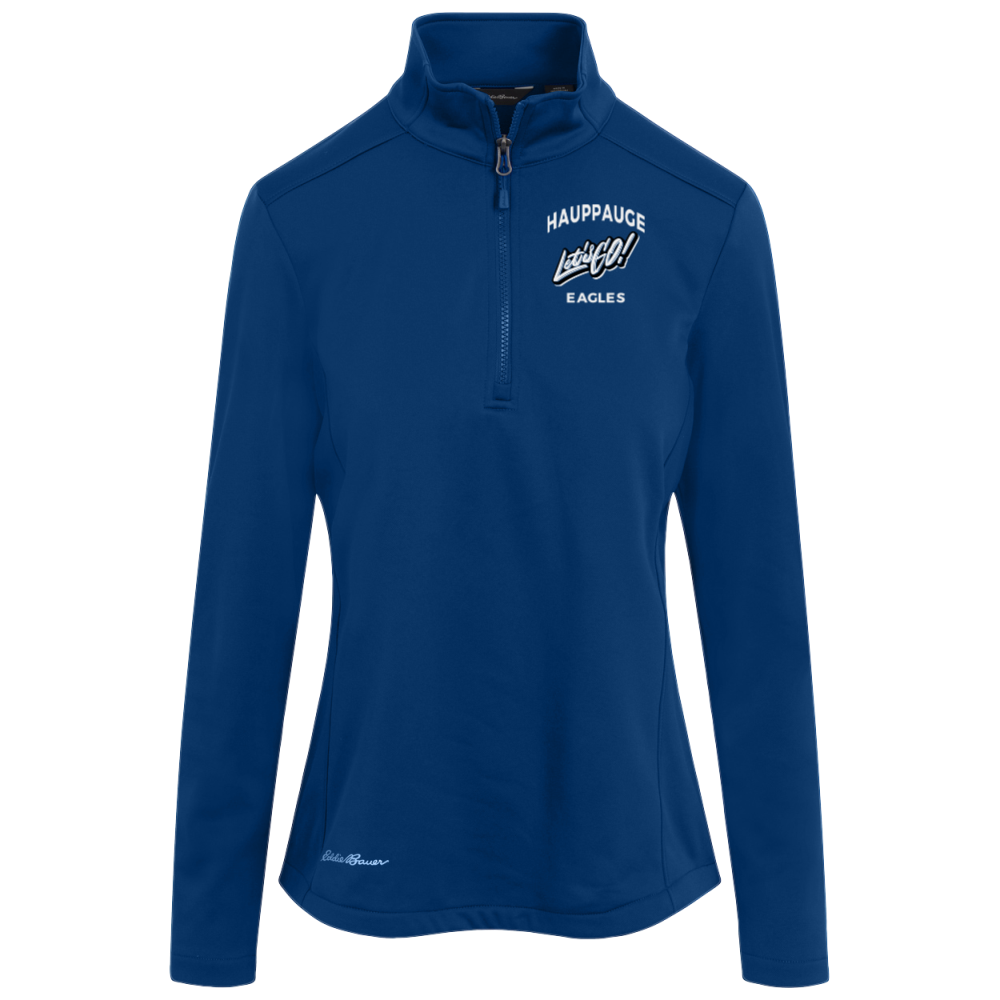 Hauppauge Middle School Eagles Eddie Bauer Womens Smooth Mid Layer Fleece 1/2-Zip - EB2370
