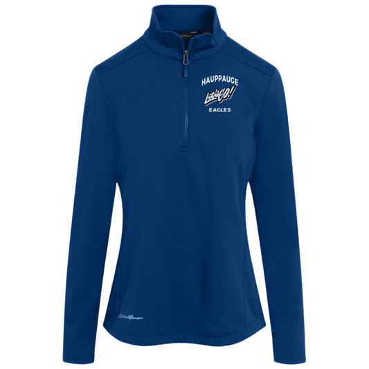 Hauppauge Middle School Eagles Eddie Bauer Womens Smooth Mid Layer Fleece 1/2-Zip - EB2370