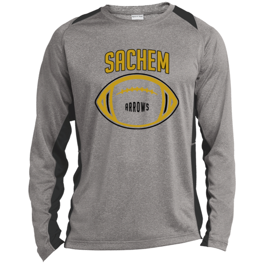 Sachem High School North Campus Arrows Sport-Tek Mens Colorblock Long Sleeve Tee - ST361LS