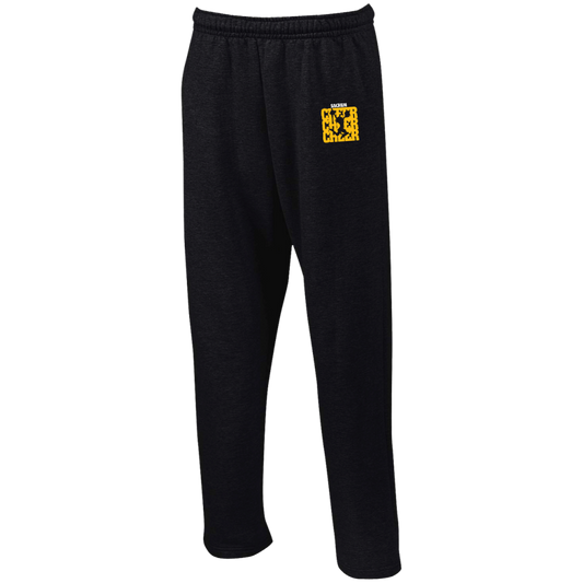 Sachem High School North Campus Arrows Jerzees Mens Open Bottom Sweatpants - 974MP