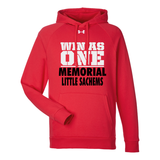 Memorial Middle School Little Sachems Under Armour Mens Rival Fleece Hoodie - 1379757